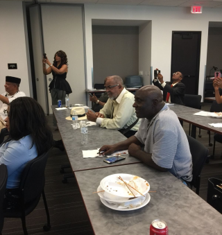 Community members gathered together