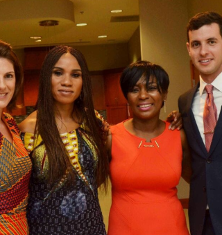 Partners and supporters at a foundation event